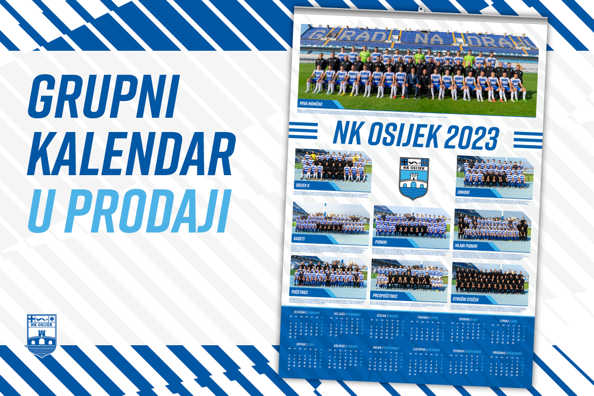 Od petka u prodaji grupni kalendar NK Osijek