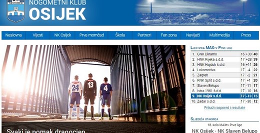 Dobrodošli na novu web-stranicu NK Osijeka
