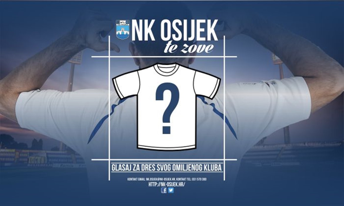 Glasuj za dres NK Osijeka za sezonu 2015./2016.