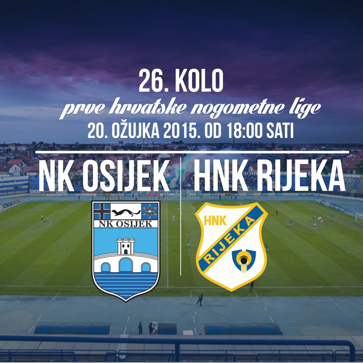 Osijek - Rijeka: Dugogodišnji rivalitet potkrijepljen gotovo izjednačenom statistikom