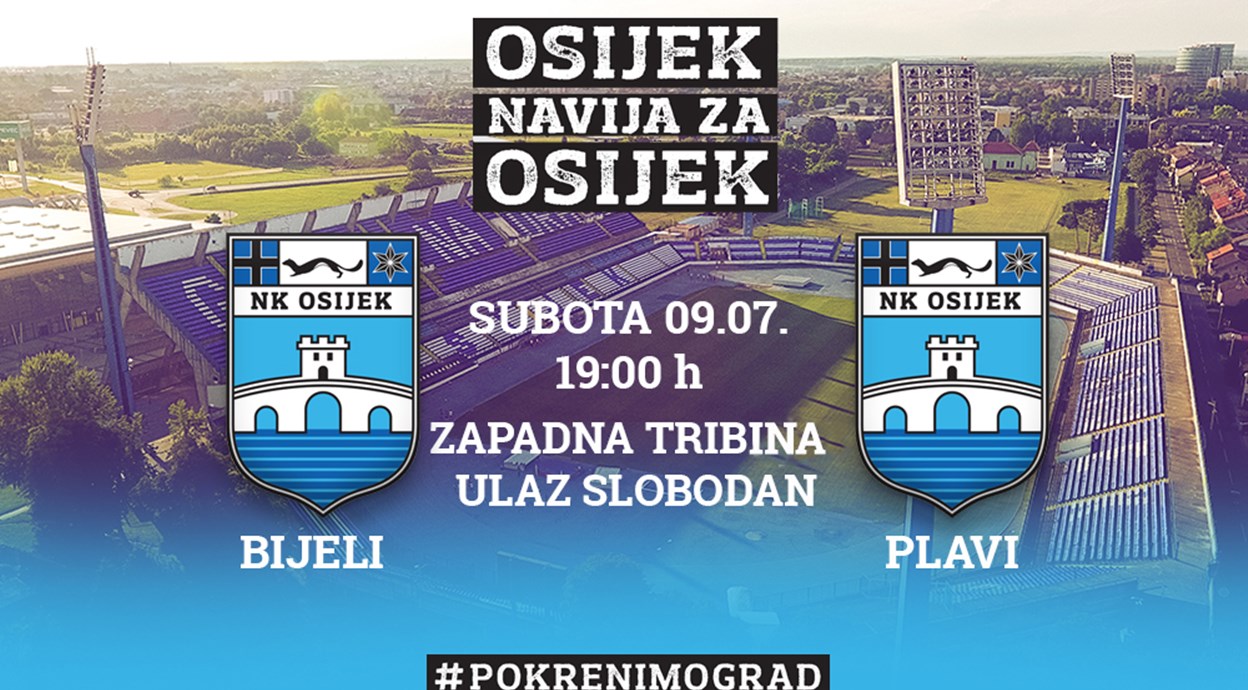 Bijelo-plavi međusobno u Gradskom vrtu