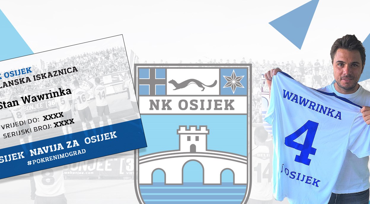 Stan Wawrinka navija za Osijek!