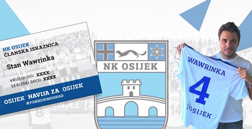 Stan Wawrinka navija za Osijek!