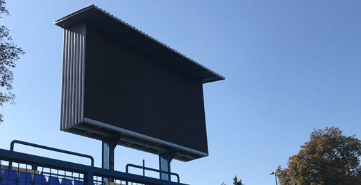 A NEW SCOREBOARD IS INSTALLED