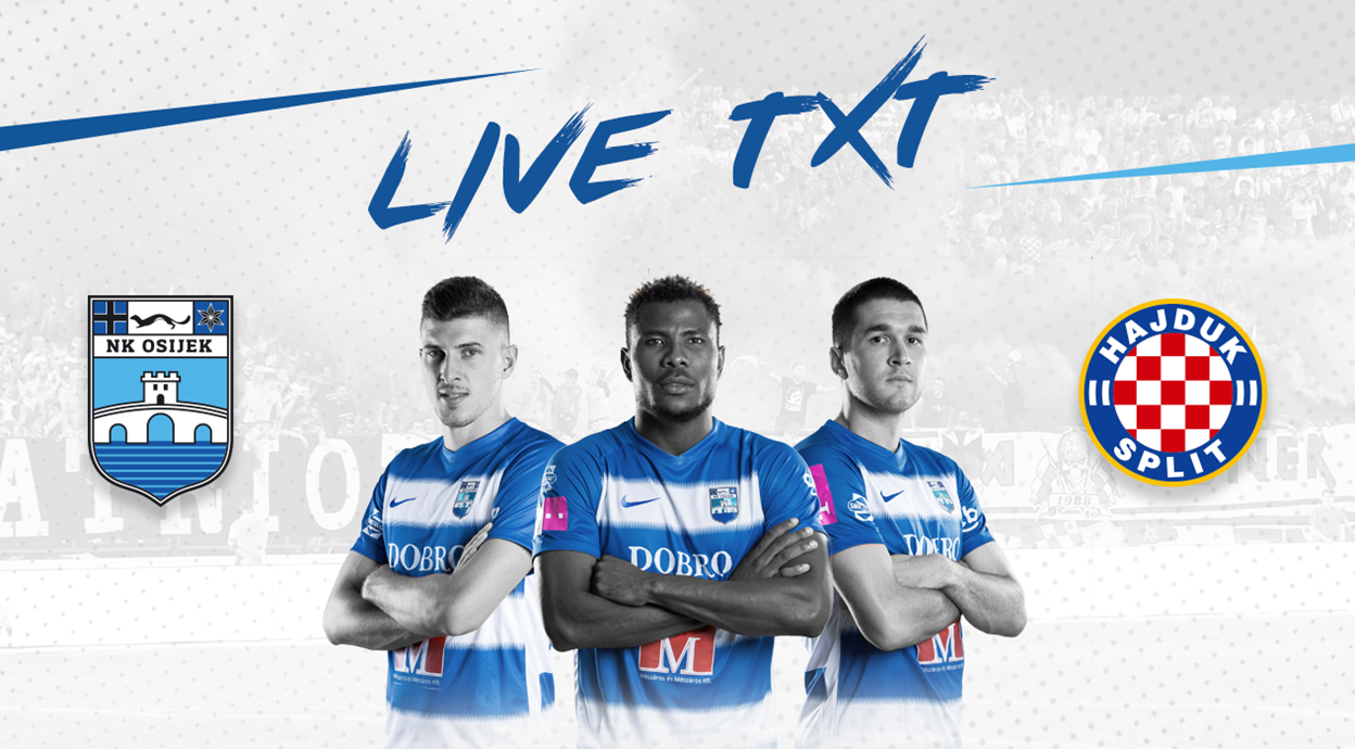 Live TXT: NK Osijek - HNK Hajduk