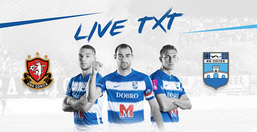 Live TXT: HNK Gorica - NK Osijek