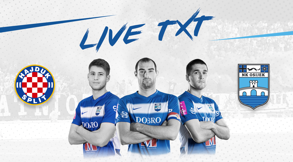 Live TXT: HNK Hajduk - NK Osijek