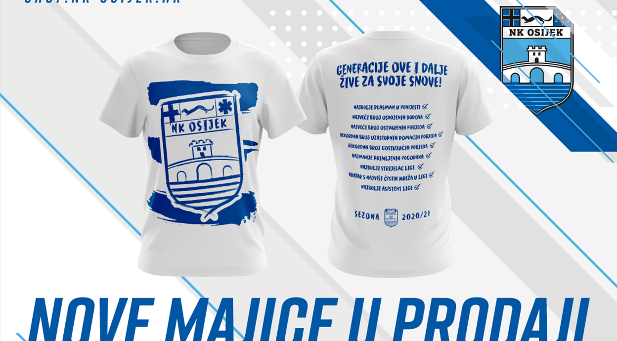 U prodaji majice bijelo-plavih rekorda