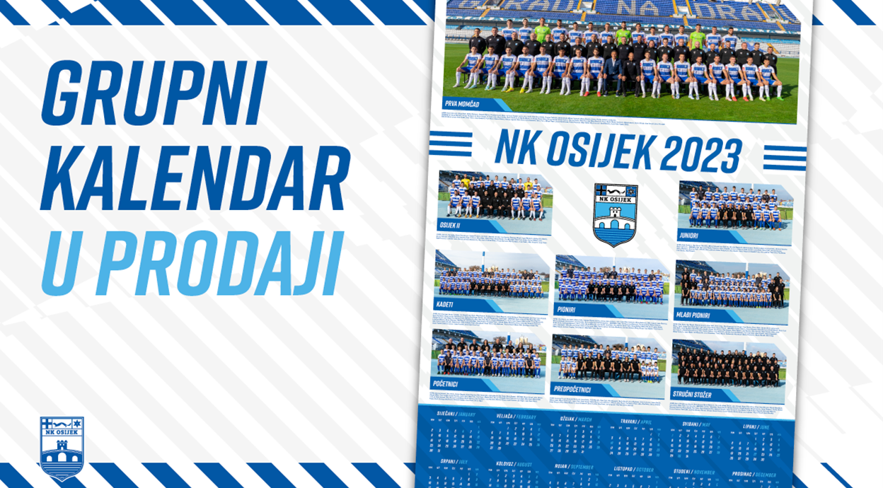 Od petka u prodaji grupni kalendar NK Osijek