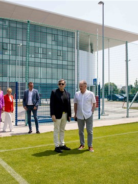 Lőrinc Mészáros u posjeti stadionu i trening kampu