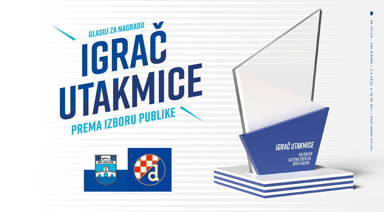 Glasuj za igrača utakmice: NK Osijek - GNK Dinamo