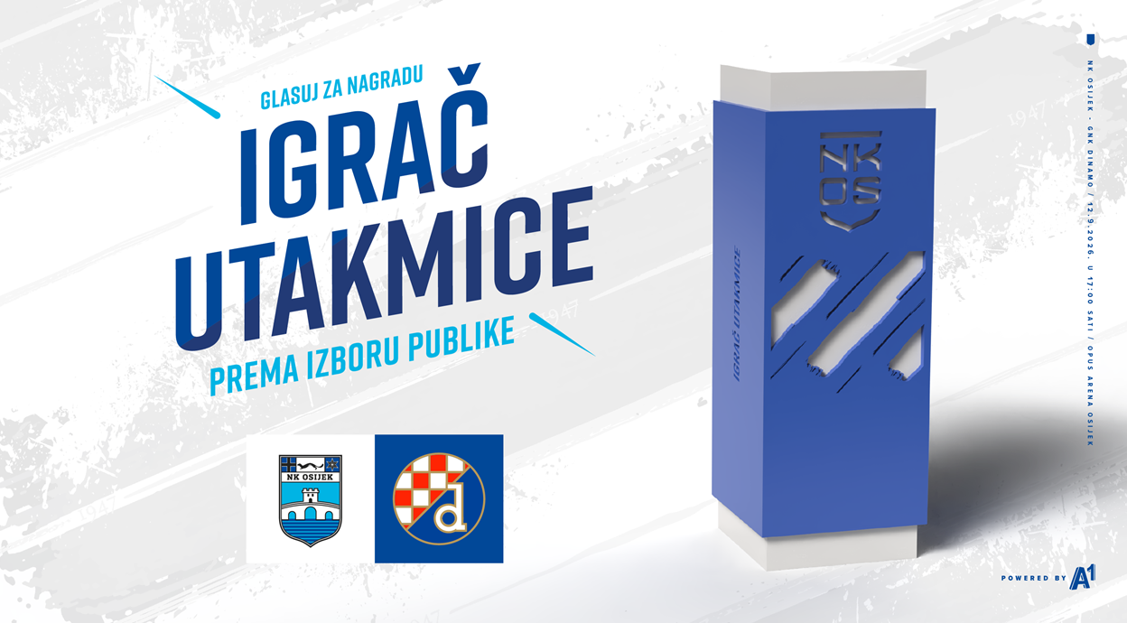 Glasuj za igrača utakmice: NK Osijek - GNK Dinamo Zagreb