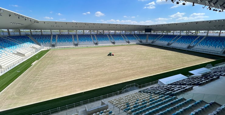 Na novom stadionu posijana trava